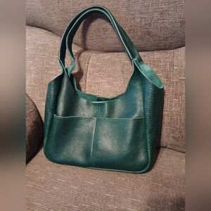 Portland Leather Goods Medium Madison Shoulder Bag (PLG) Forest Green